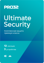 PRO32 Ultimate Security – лицензия на 1 год на 3 устройства (ESET)